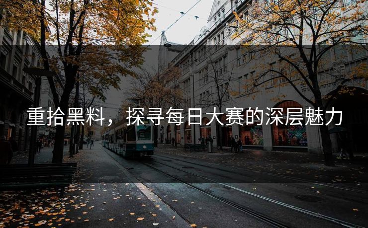 重拾黑料，探寻每日大赛的深层魅力